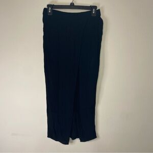 Madewell Black Maxi Wrap Skirt Size Small Classic Minimalist Office Goth Grunge